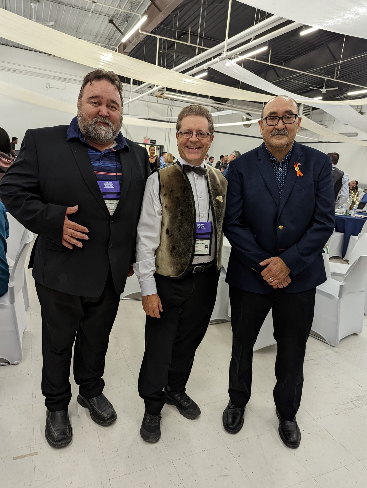 David Kakuktinniq, President & CEO at Sakku Investments Corporation, Wade, and Kono Tattuinee, President at Kivalliq Inuit Association.jpg