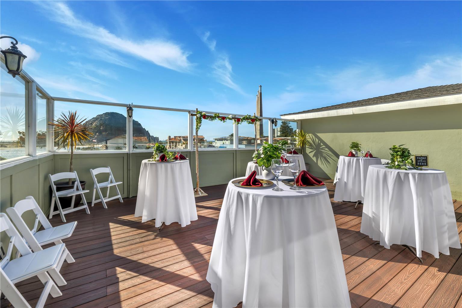 BW morro bay ca rooftop reception