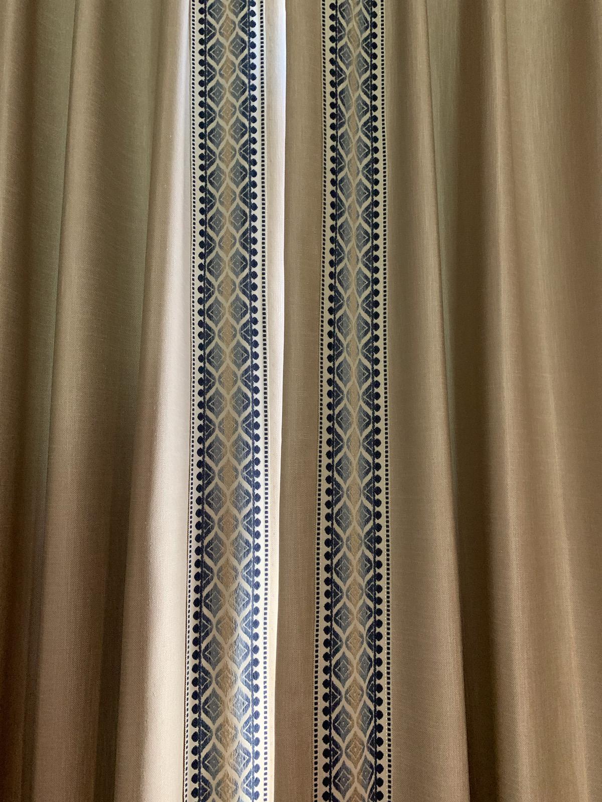 When your décor calls for it, add Banding to your Drapes at the vertical edges where the curtains me Budget Blinds of Knoxville & Maryville Knoxville (865)588-3377
