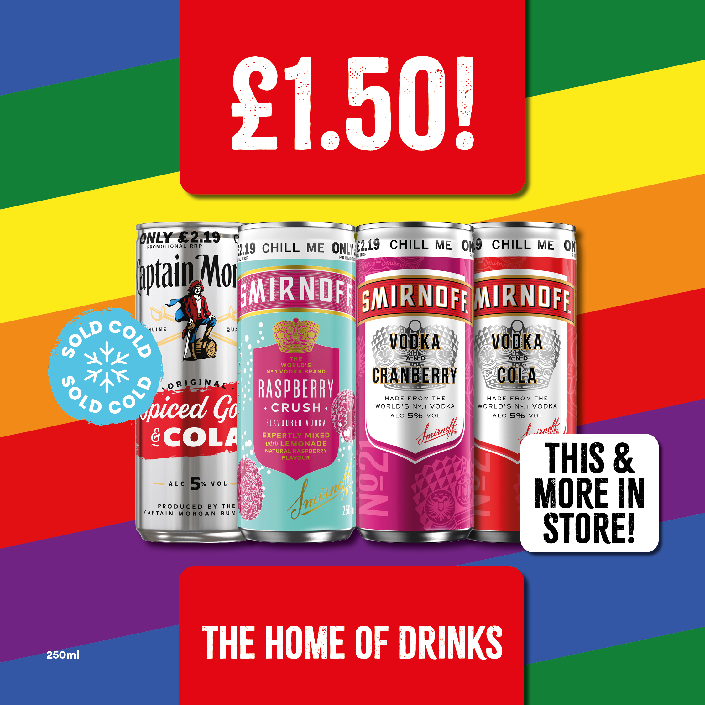 Ready to drink cans Only £1.50 Bargain Booze Plus Redditch 01527 514285