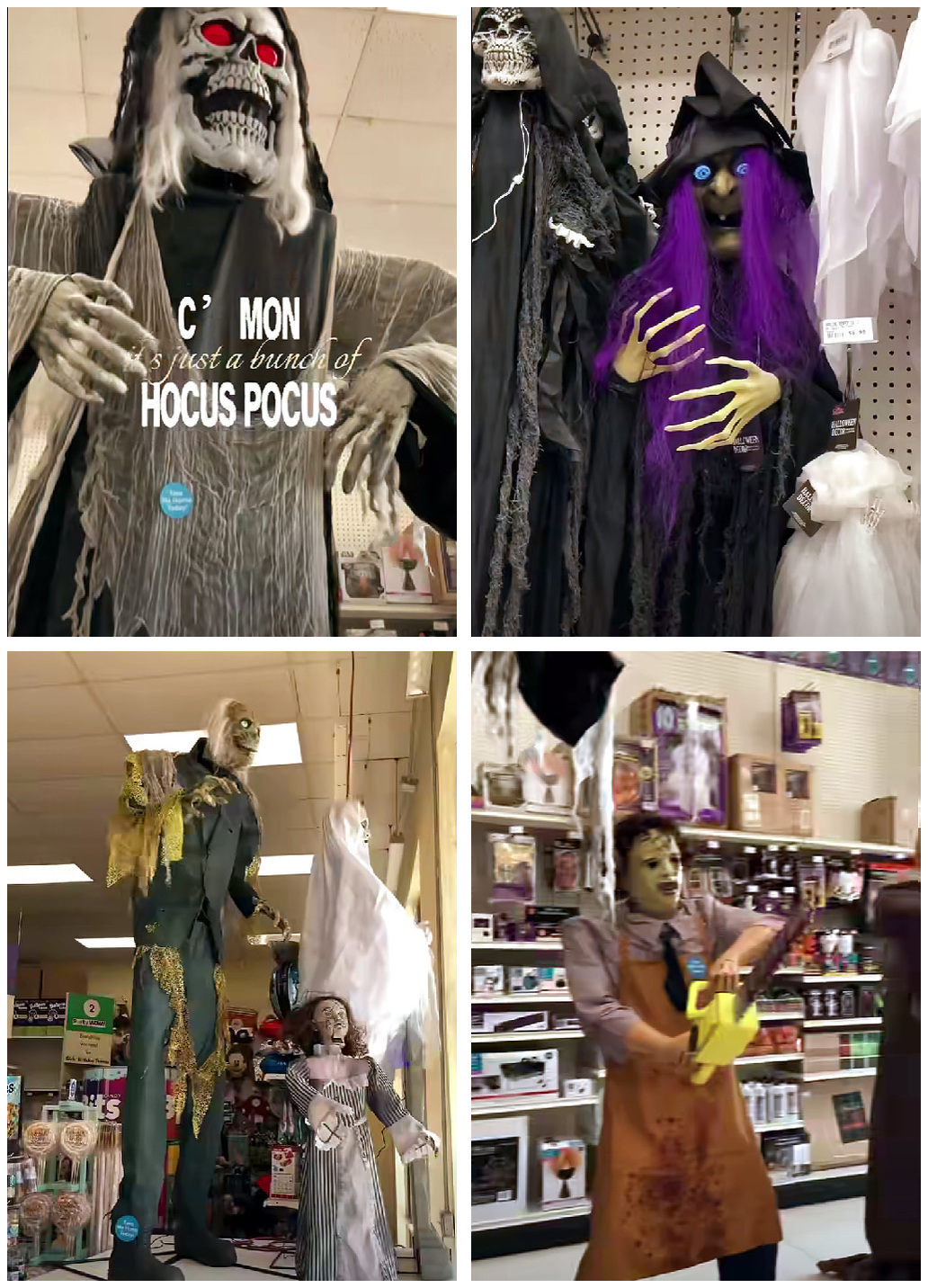 Party Wow is ready for spooky season with towering skeletons, creepy witches, ghosts, and frightening animated characters. Explore Halloween animatronics and decorations for a memorable display.