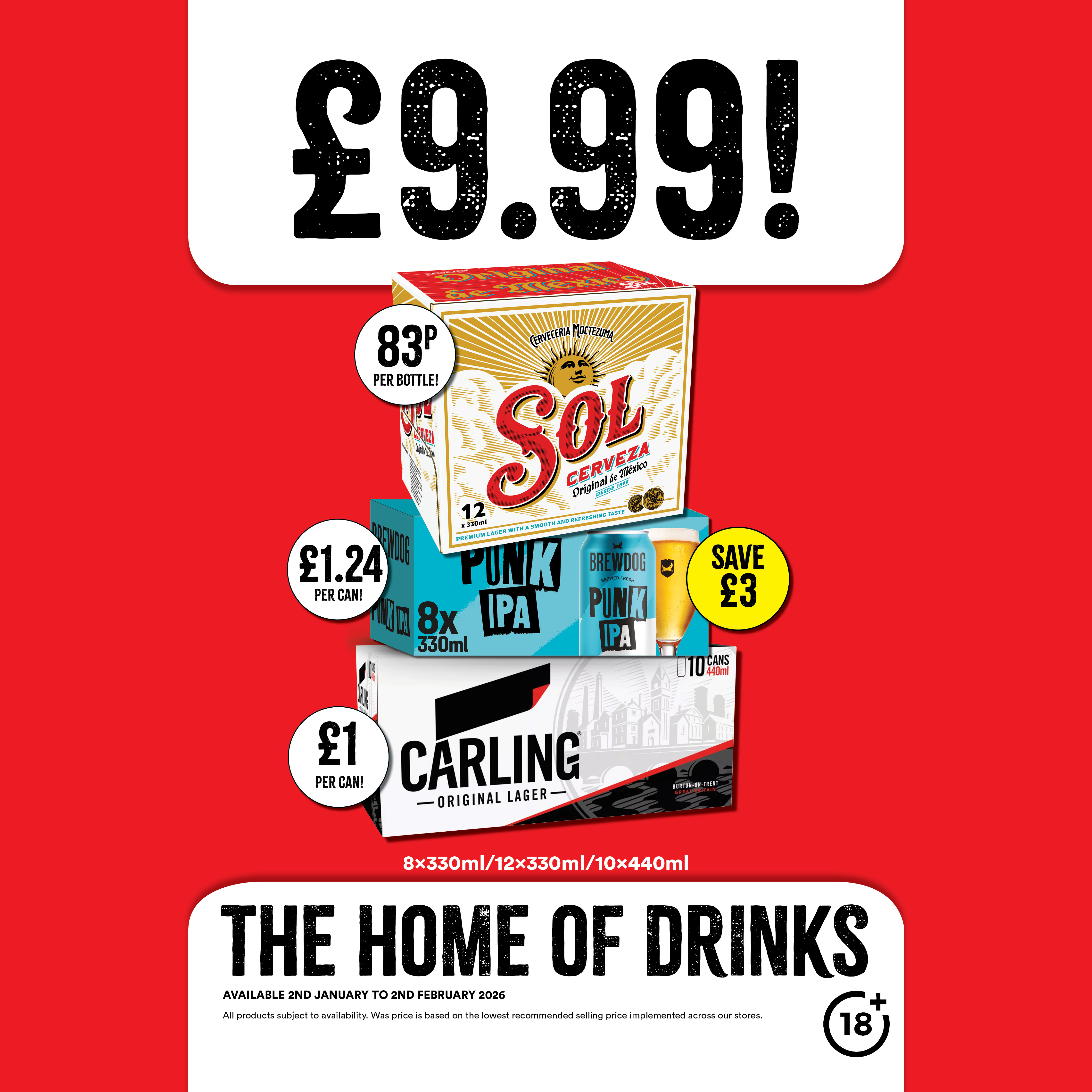 &pound;9.99 Beer cases