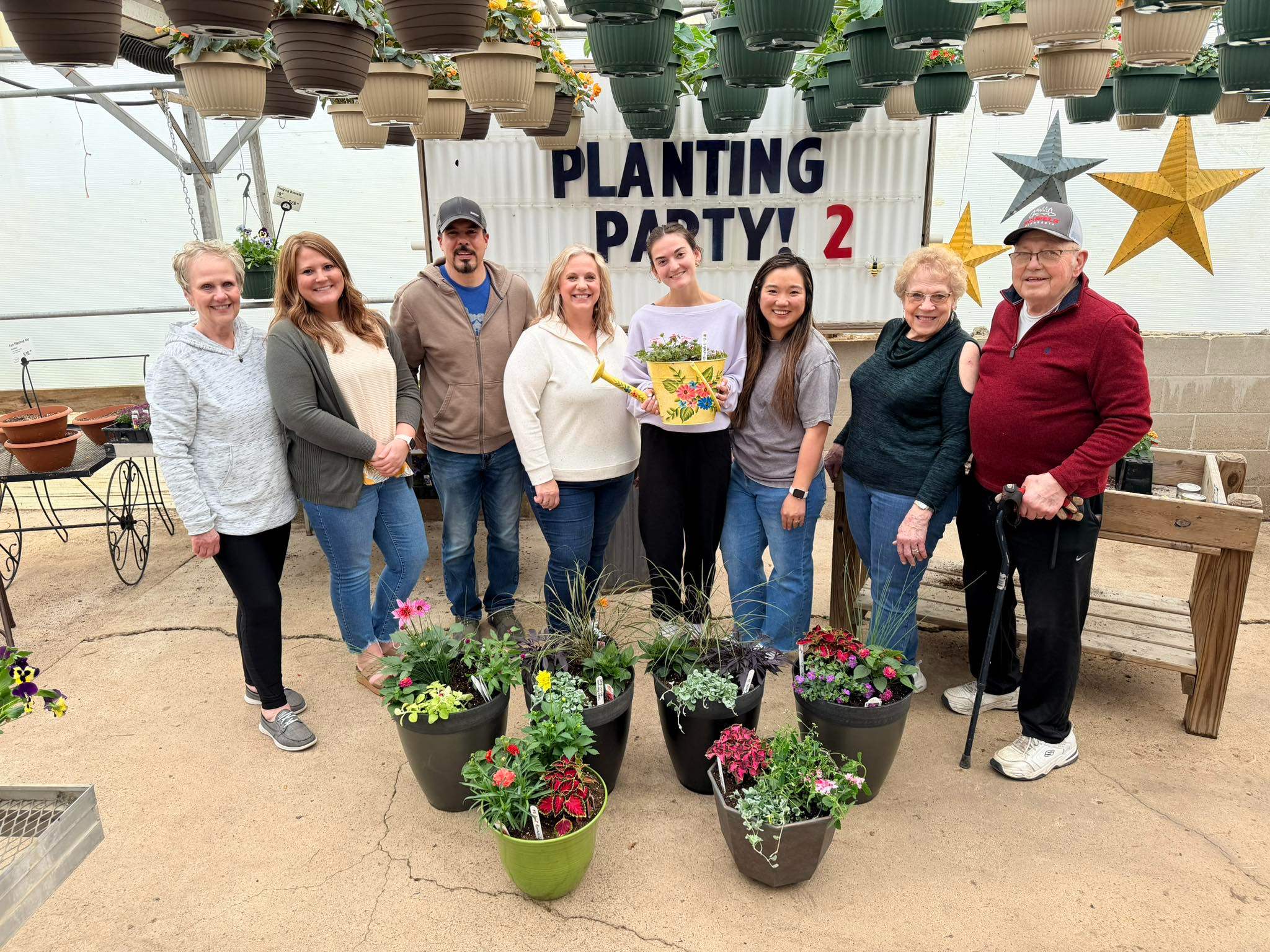 Our team did our second annual Spring Planters class at Souba Greenhouse. We enjoyed a seasonal activity we can appreciate all summer. Thank you Souba Greenhouse.