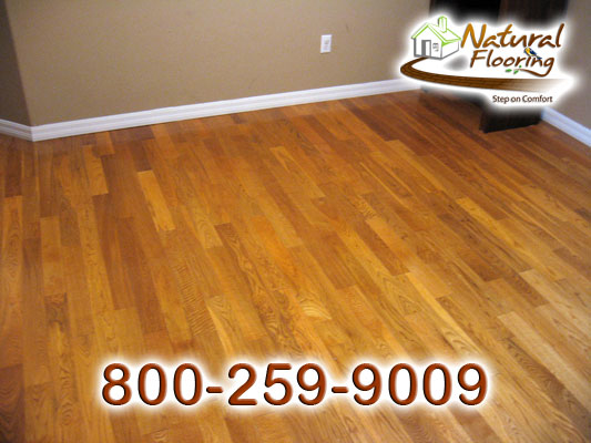 Golden Oak Smooth Wood Floor
