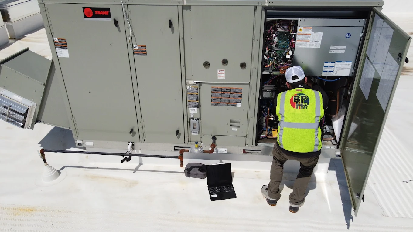 On-site making sure everything’s working like it should.