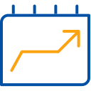 Upward arrow icon.