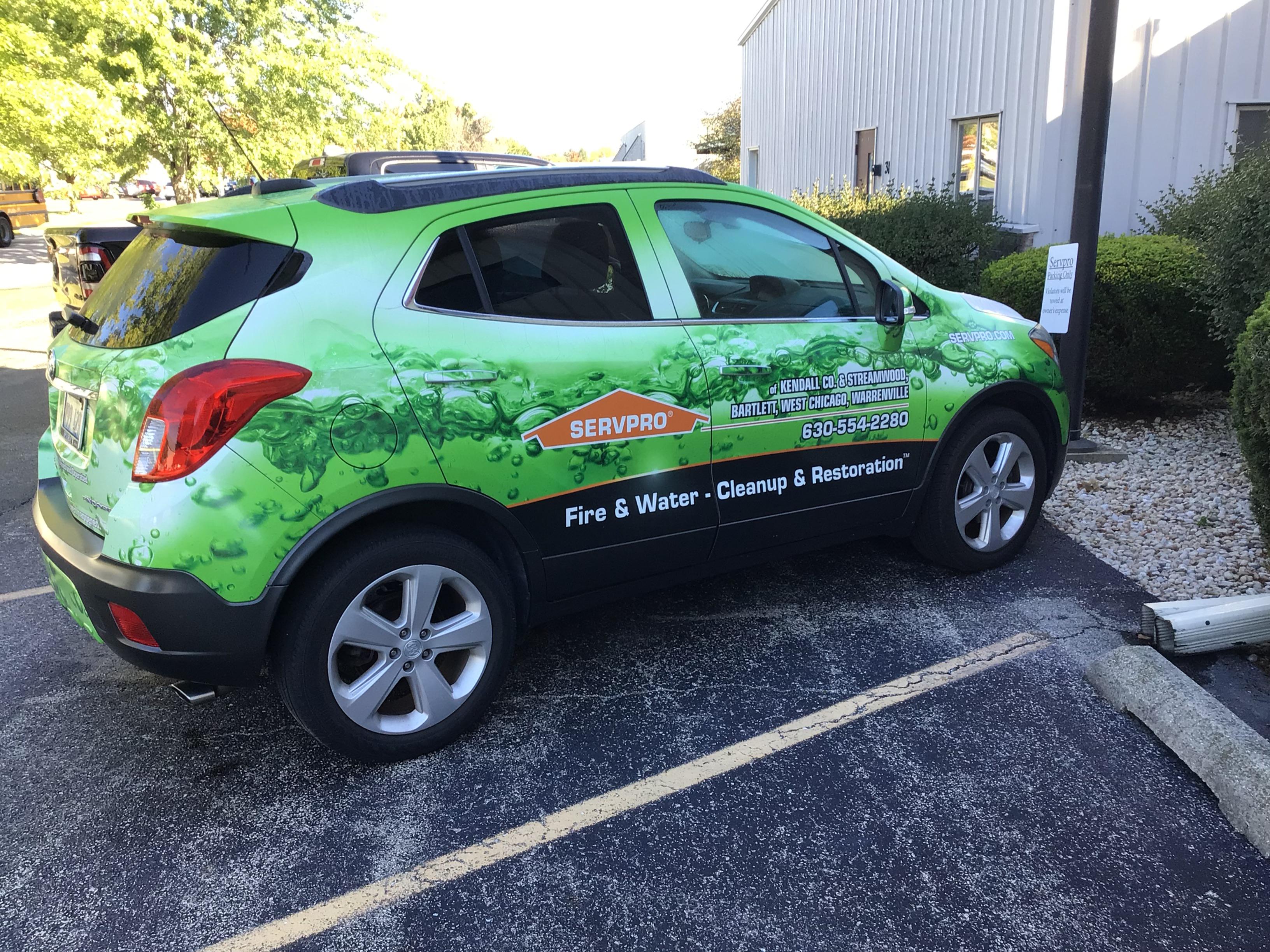 SERVPRO of Kendall County always shows up to our marketing contacts in style!