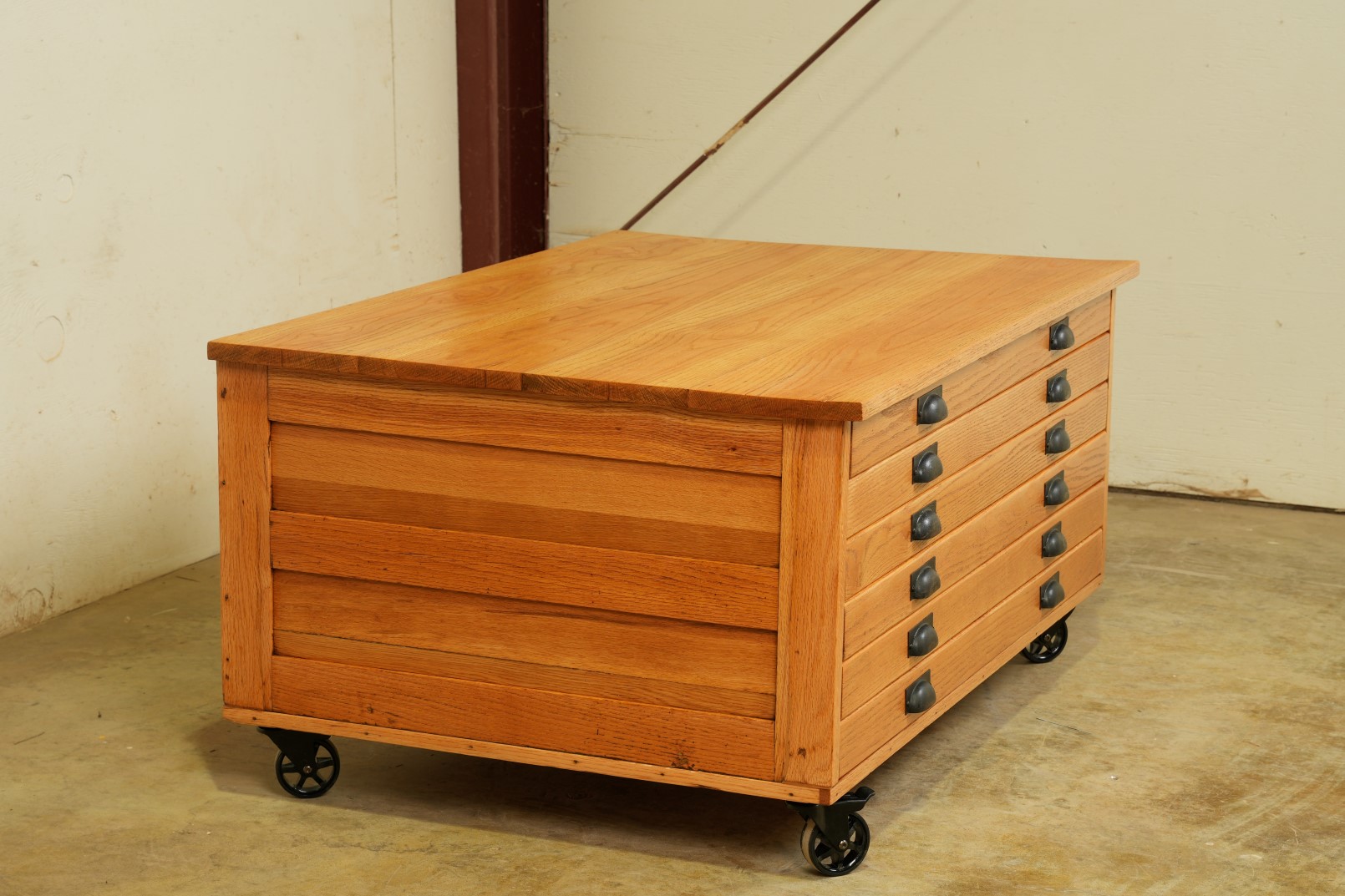 Vintage Cabinet Refinished After - Angled View