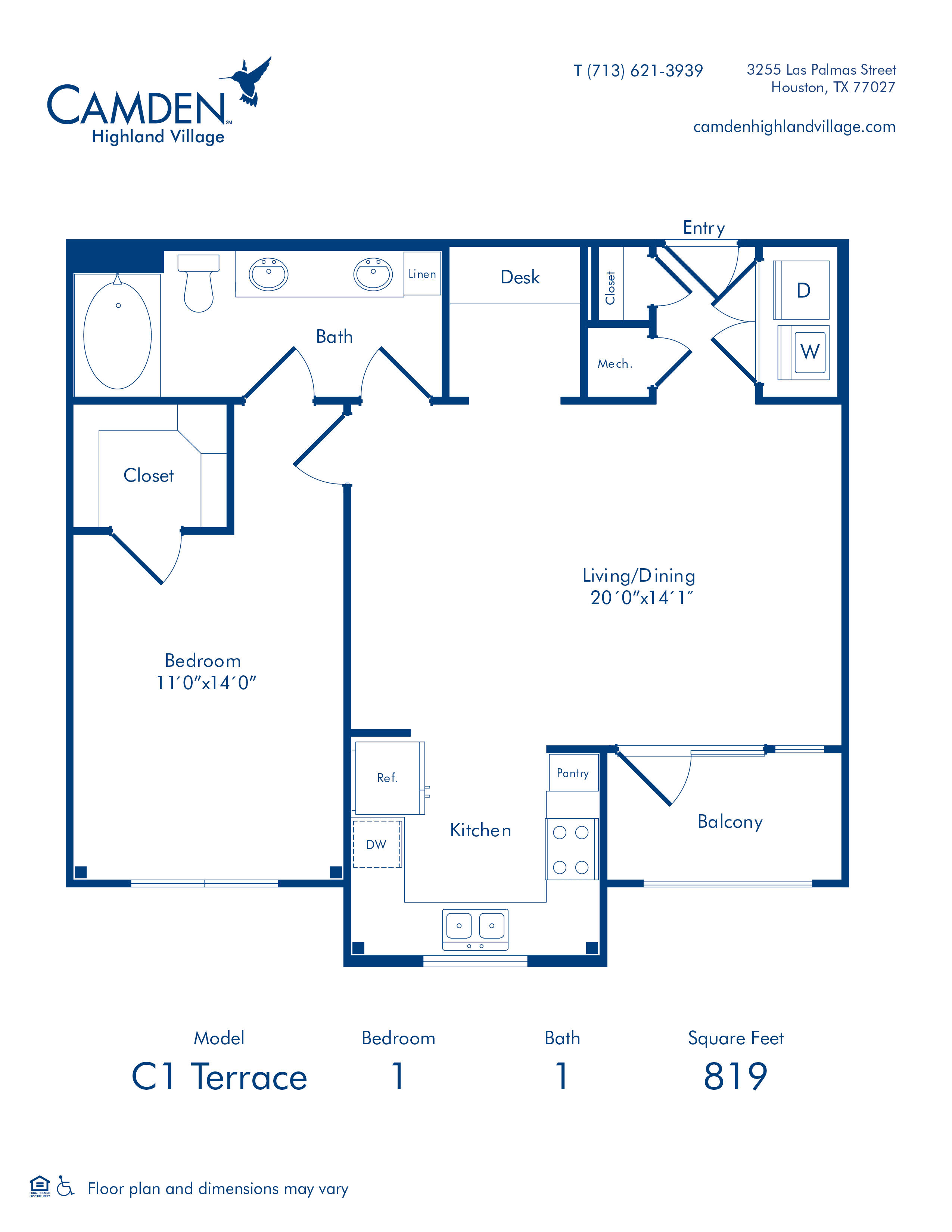 Camden Highland Village Apartments and Townhomes Photo