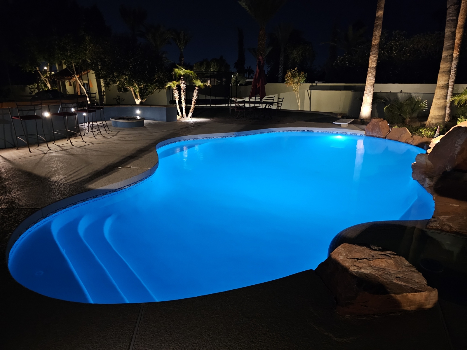 Pool Remodel with Commercial Quartz Interior