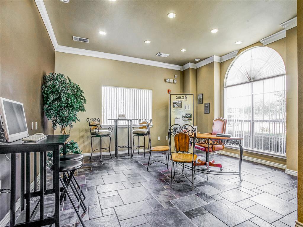 Business center and foyer