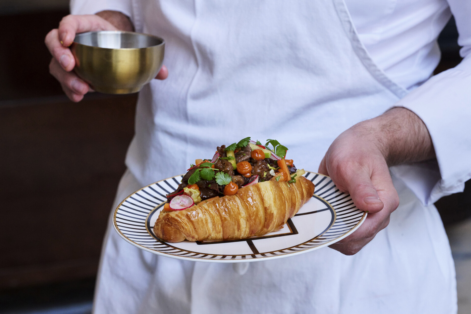 Arabic Lamb croissant.