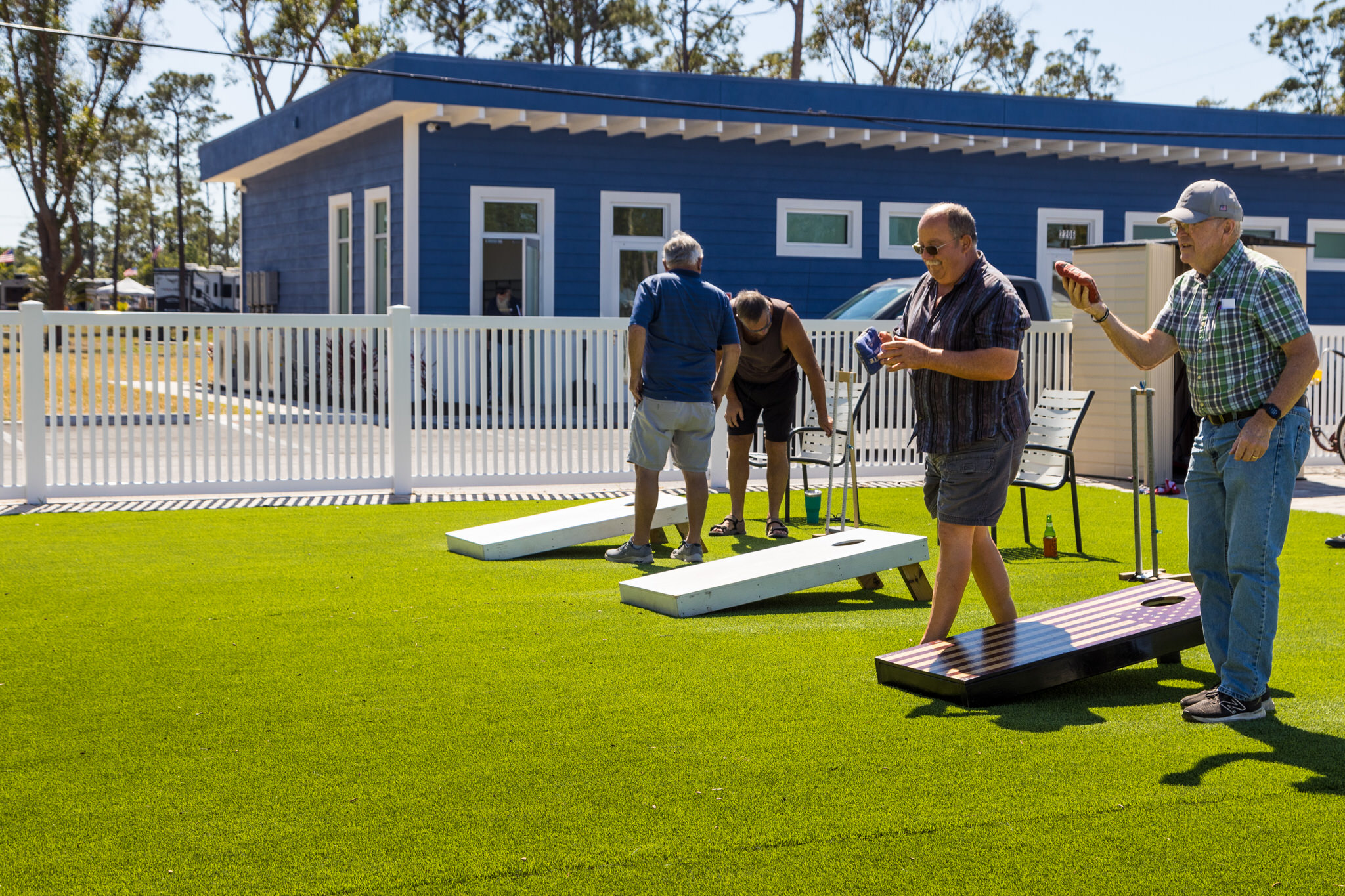 Cornhole at River Vista RV Park in Ruskin, FL
