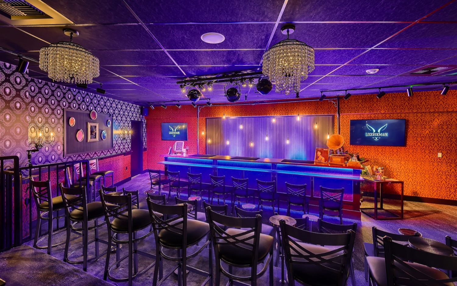 Experience the magic up close at Legerdemain, 1923 LIVE's intimate speakeasy show with custom cocktails included.