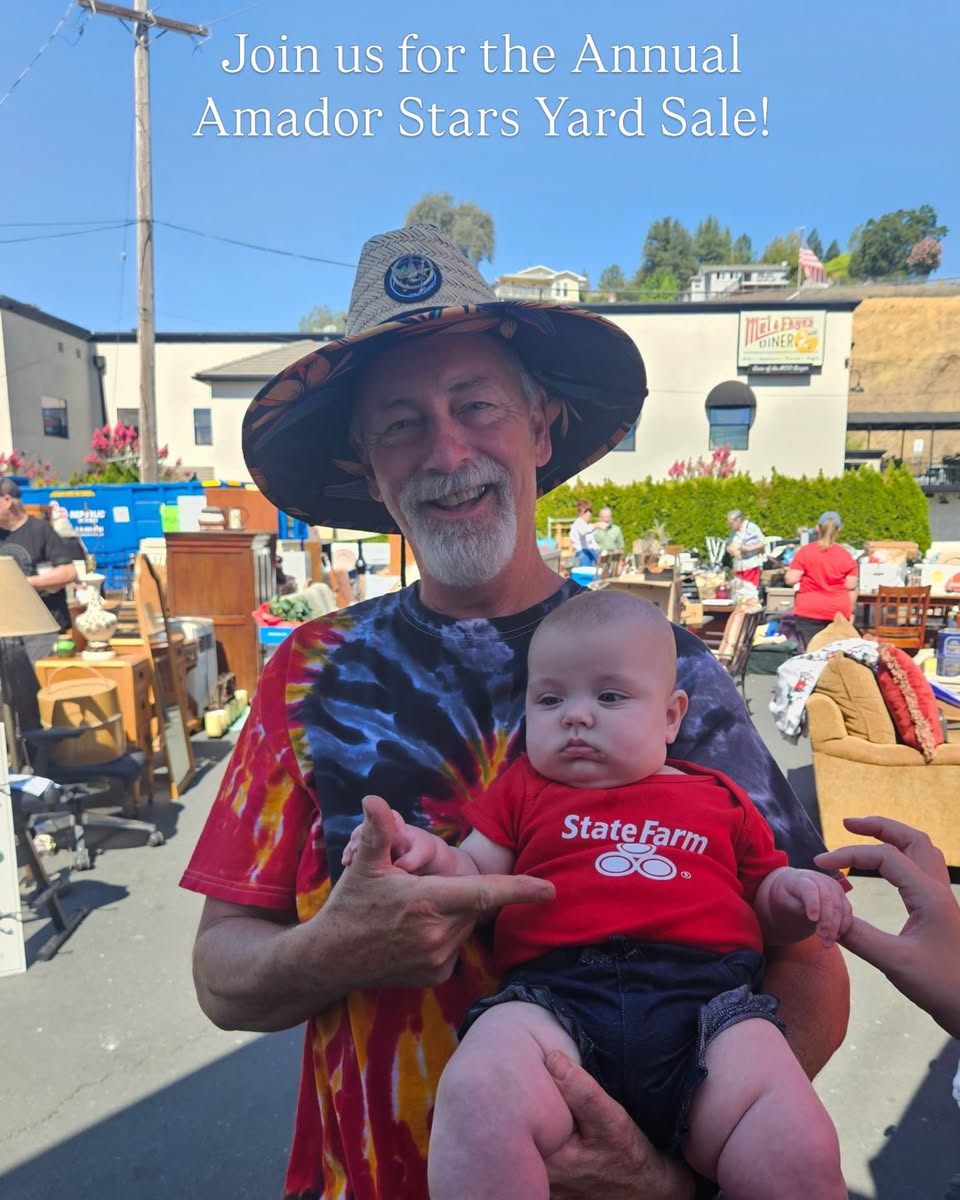 The Annual Amador Stars Yard Sale is almost here. If you have items to give, drop-offs are July 13 from 8 a.m. through July 16 at 5 p.m. The sale runs July 17 at 8 a.m. through July 19 at 6 p.m. Stop by and help Amador Stars and the community!