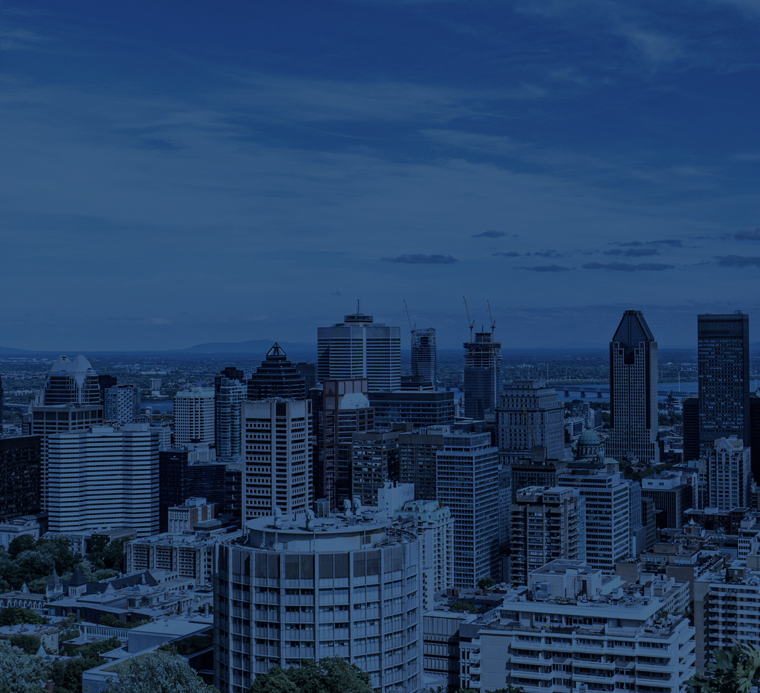 The Montreal skyline.