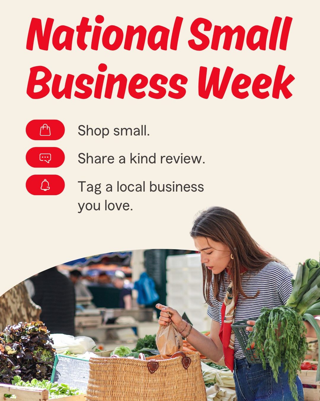 Local businesses bring people together. Celebrate National Small Business Week by sharing a small business you love.
