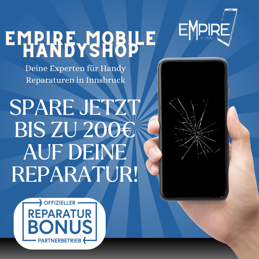 Bild zu Nutze jetzt unseren offiziellen Reparaturbonus und spare bis zu 200€ auf deine Reparatur. ¿¿