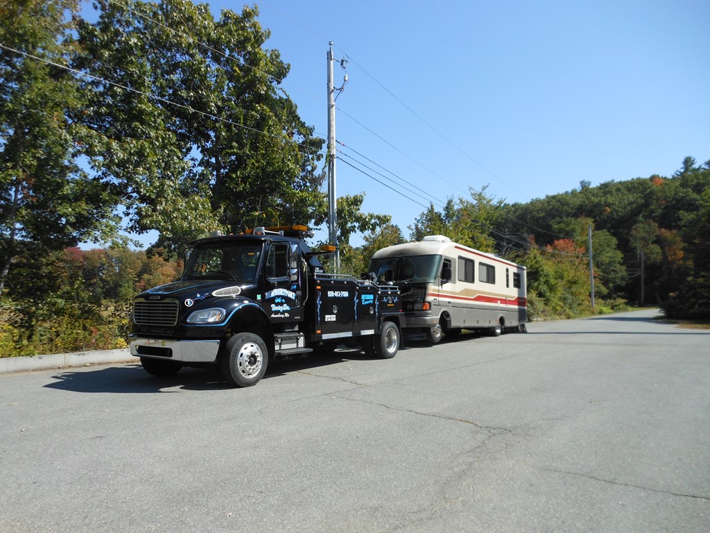 Stuck on the side of the road? Call for a tow!