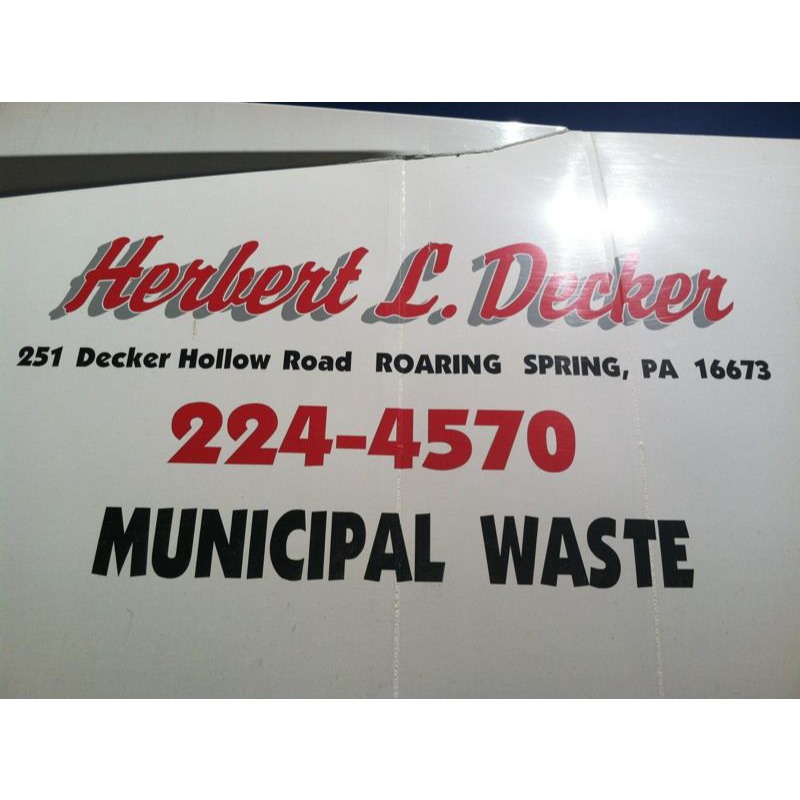 Herbert L Decker Trash Hauling LLC Logo
