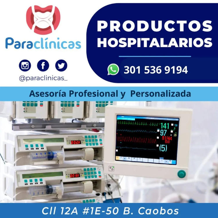 Productos Hospitalarios. PARACLÍNICAS & MÉDICOS S.A.S Cúcuta 300 4630420