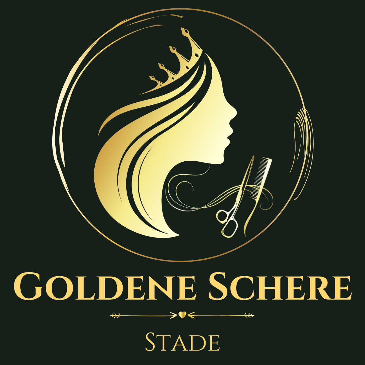 Goldene Schere - Friseur - Stade in Stade - Logo