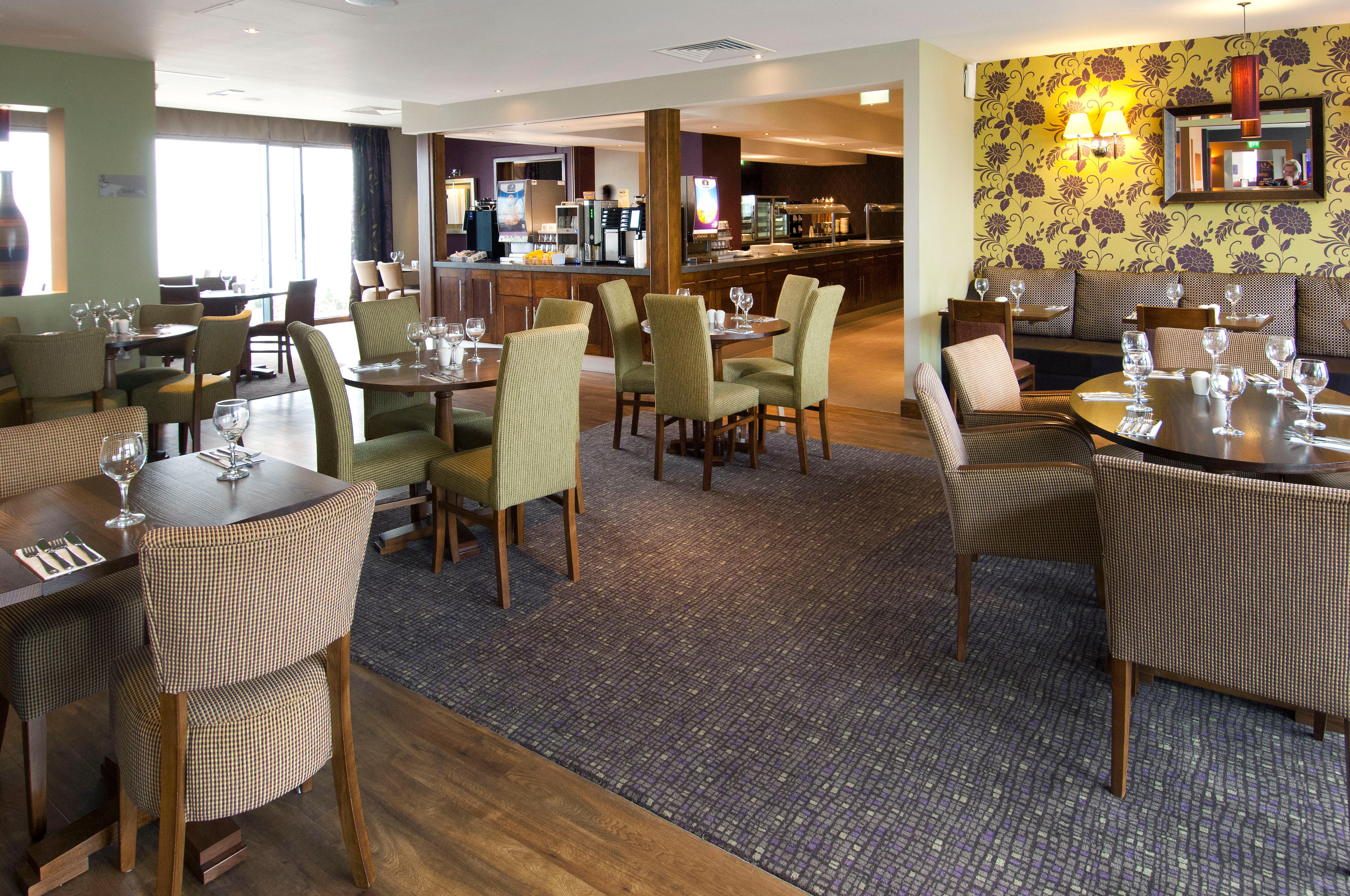 Thyme restaurant interior Premier Inn London Heathrow Airport Terminal 5 hotel Longford 08715 279344