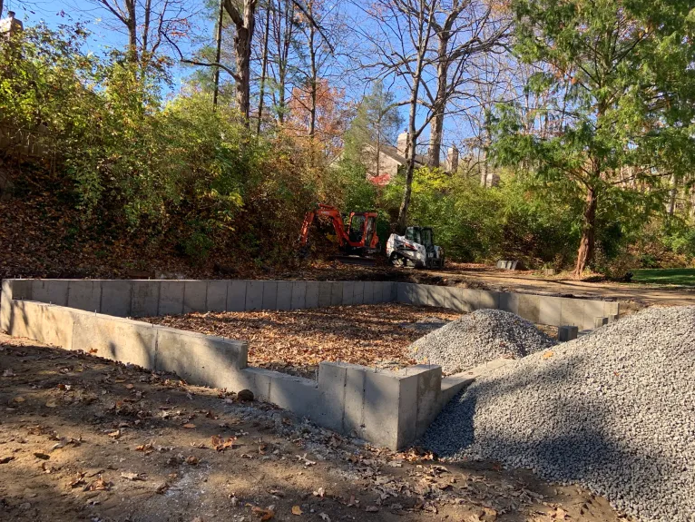 A new garage, like this one in Amelia, Ohio, always starts with pouring the footer. Then, once it has cured, we build the foundation walls on top. It sounds easy, but that concrete work has to be right the first time so the building can be built. As an experienced garage builder, we make sure it's right. Do you need a new garage or home addition? Call us to talk about your project.