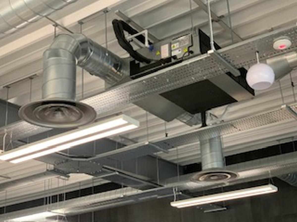 Internal air conditioning duct installed in Bromley
