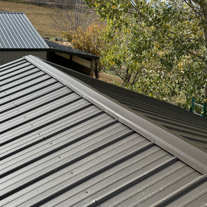 Installation of a metal roof from Headwaters Roofing