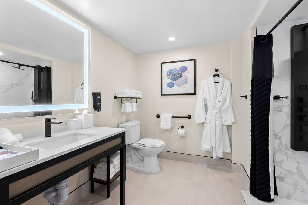 Mobility Accessible Bathroom with Roll-In-Shower