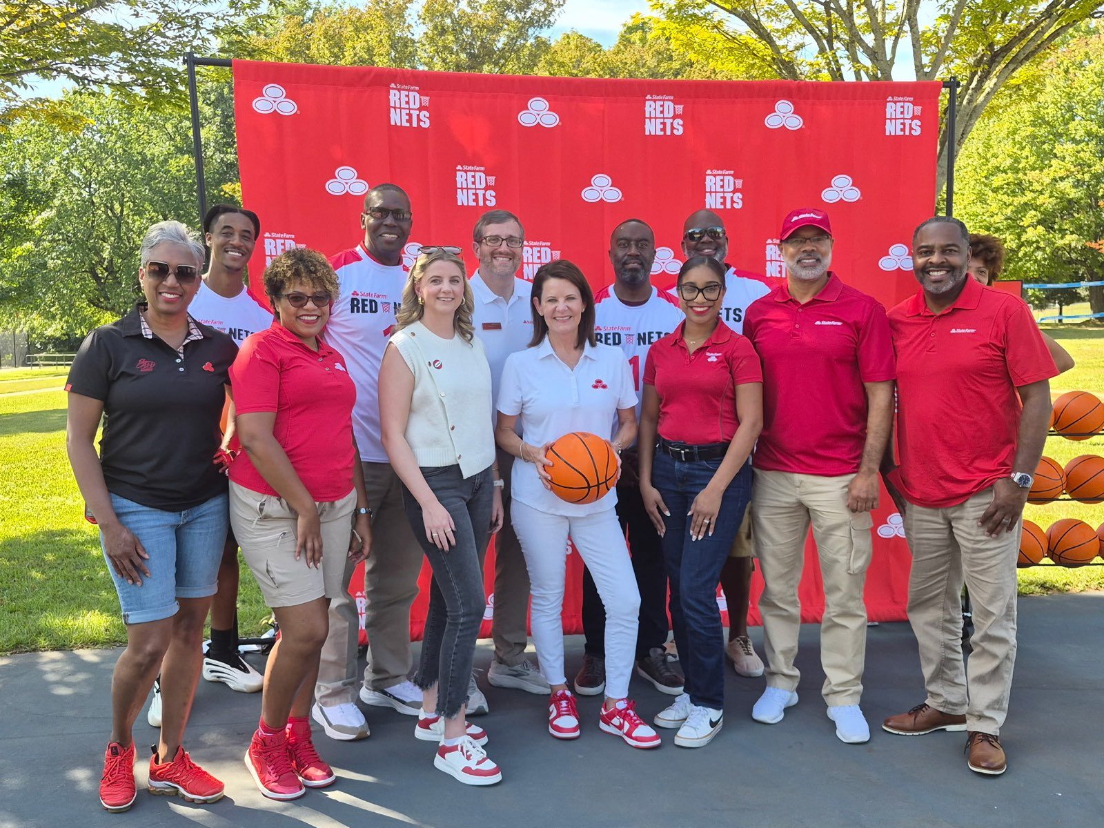 Proud to team up with fellow State Farm agents for State Farm Red Nets! We are bringing back the swish by replacing damaged and missing basketball nets at local courts across our community. Here is to making a difference where we live and play.
