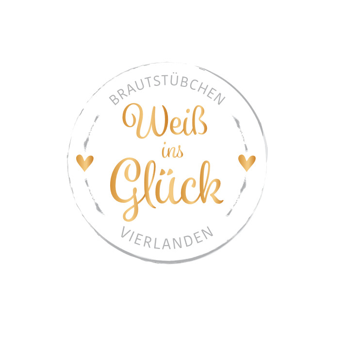 Logo Brautstübchen Vierlanden "Weiß ins Glück " Inh. Nicole Erdmann-Meyer