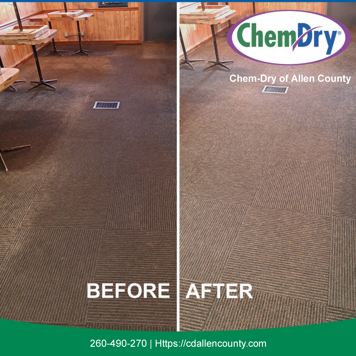 Commercial Carpet Cleaning Before & After