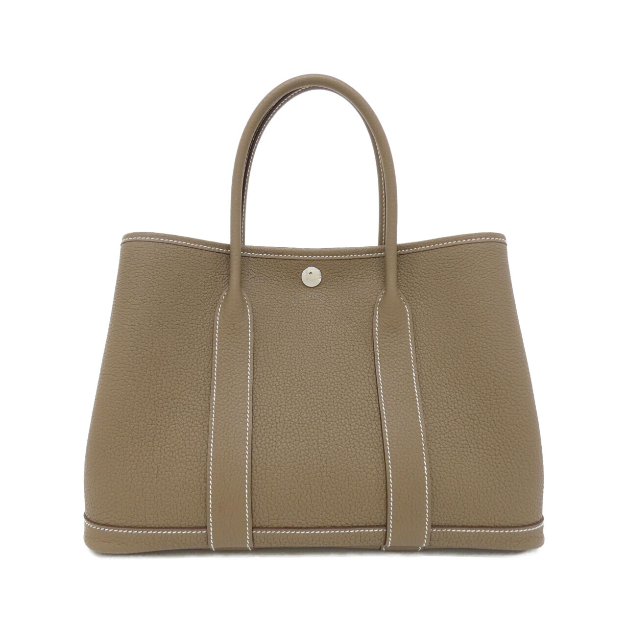 エルメス ガーデン パーティ 30cm 051568CK ネゴンダ ETOUPE シルバー金具 K刻印