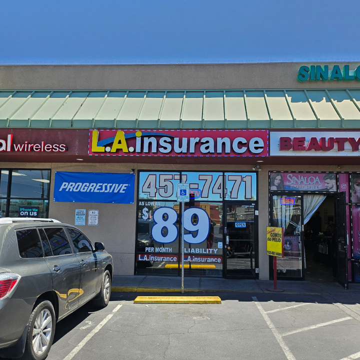 Exterior office of the L.A. Insurance Agency located at 2520 South Eastern Ave. in NV