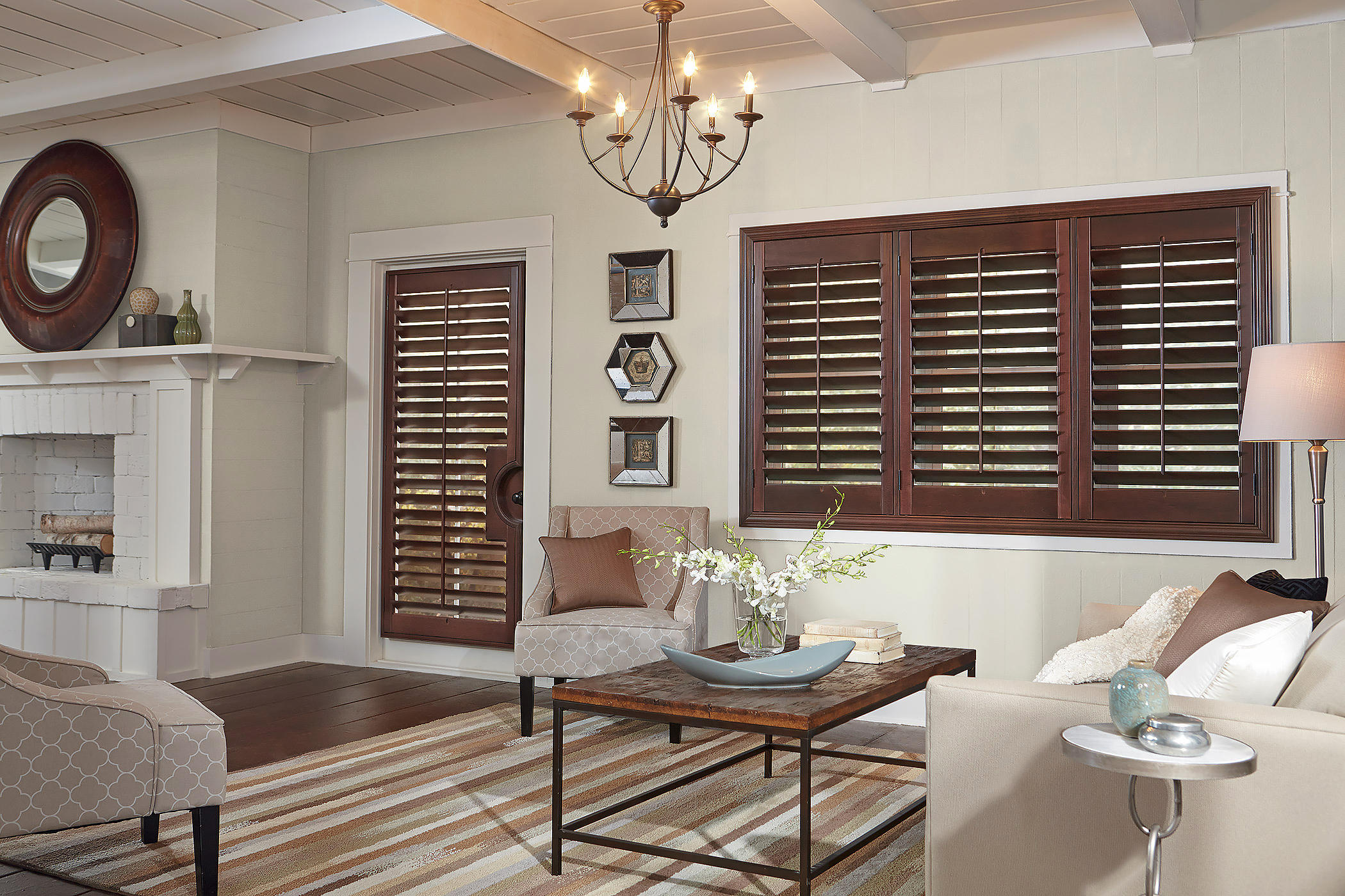 Shutters for doors and windows.