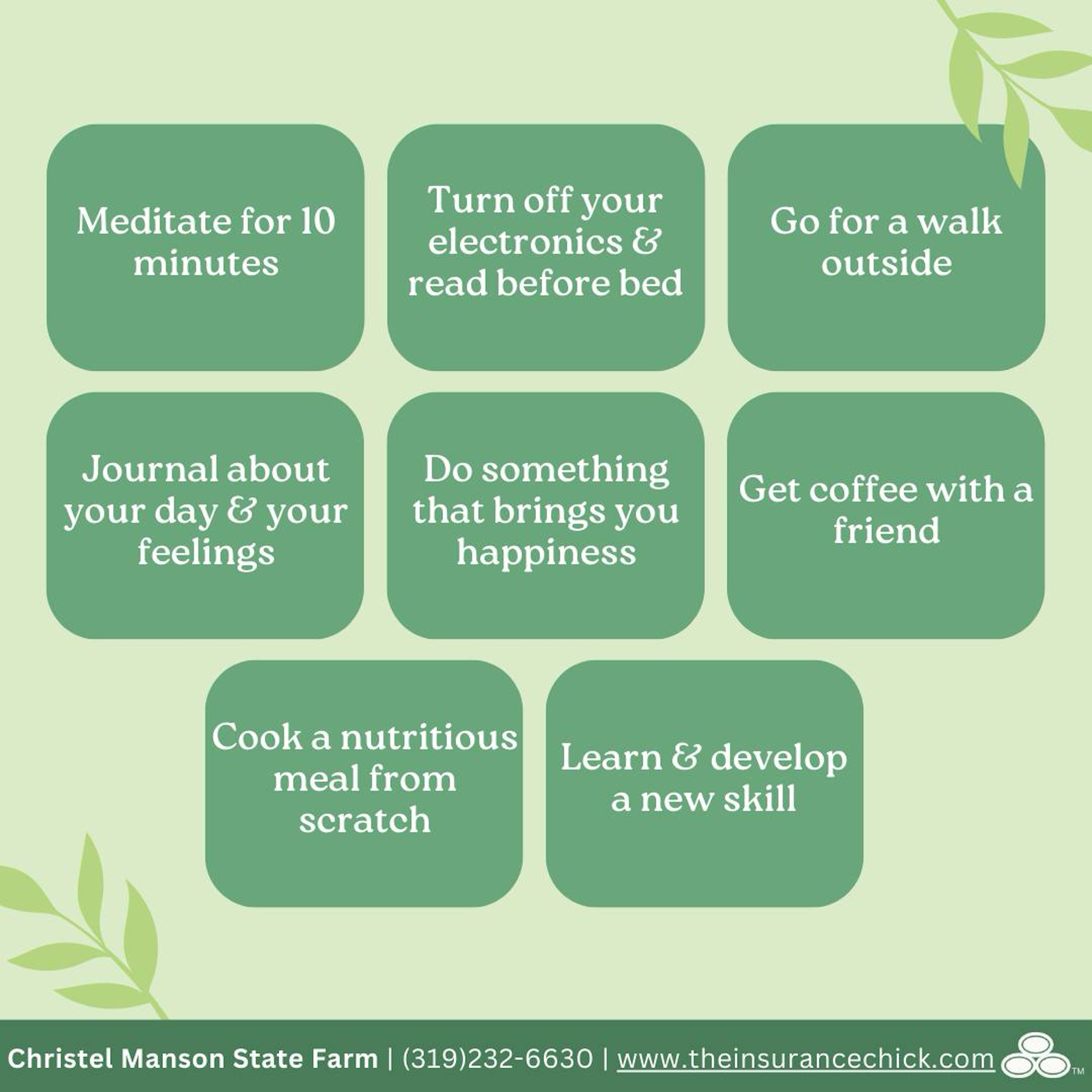 This Mental Health Awareness Month, let's prioritize self-care! For the next 30 days, challenge yourself to incorporate small mindfulness activities into your routine. It could be anything from meditation to unplugging from electronics and getting lost in a good book.