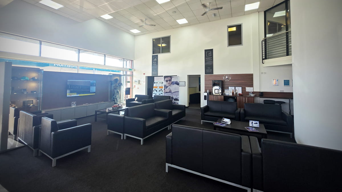 Stratstone Mercedes-Benz of Giffnock Dealership Interior Showroom Waiting Area