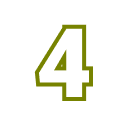 Number 4 icon.