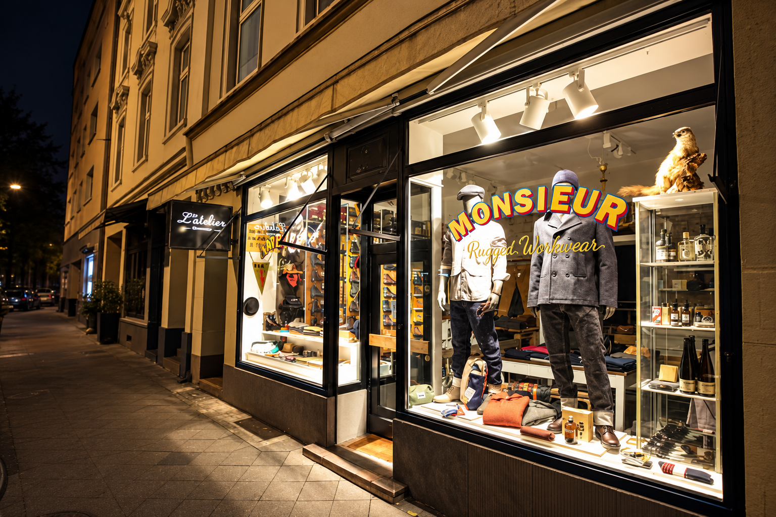 L´Atelier Monsieur - Herrenmode & Accessoires in Düsseldorf, Bilker Allee 16 in Düsseldorf