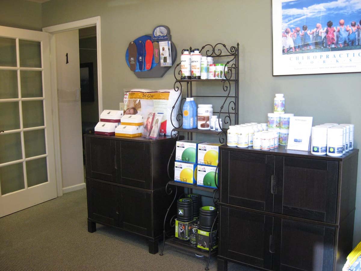 Products sold at Pontious Chiropractic.