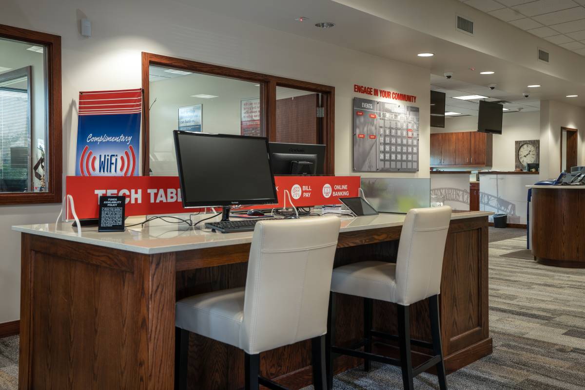 First United Bank - OKC Stockyards - interior customer tech area