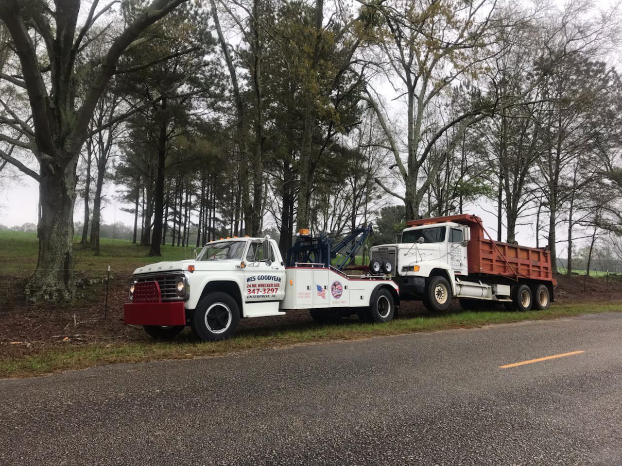 Stuck on the side of the road? Call for a tow!