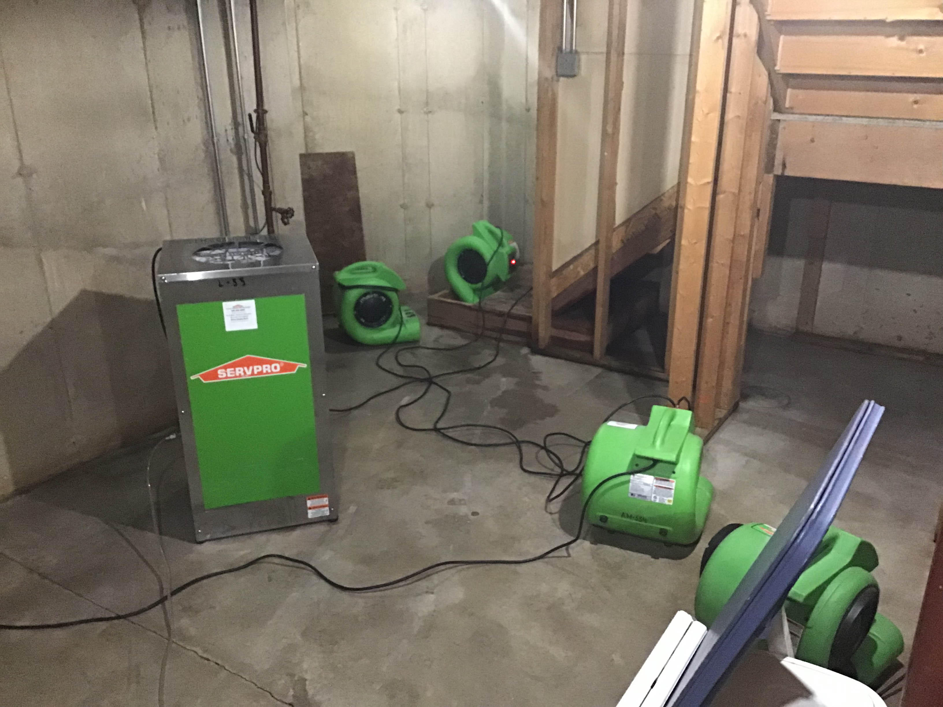 We have professional drying equipment used for any water restoration damage in your home or business