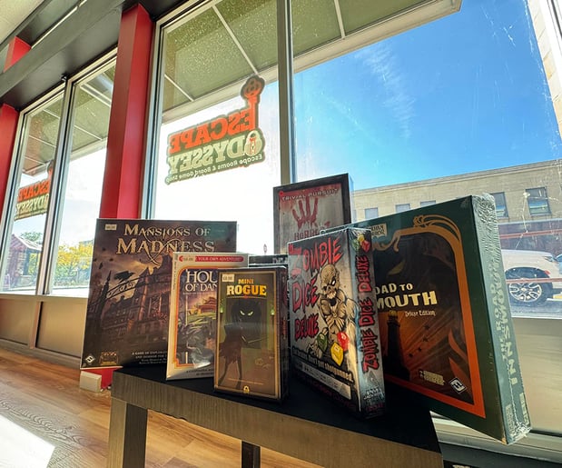 Images Escape Odyssey: Escape Rooms, Trading Cards, & Board Games