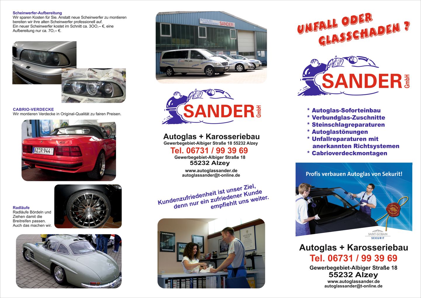 Sander GmbH Autoglas + Karosseriebau - GALLERY