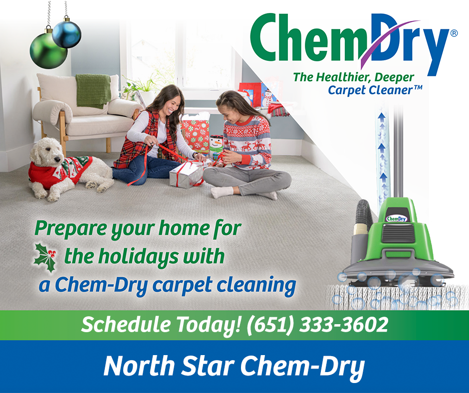 Holiday carpet cleaning from North Star Chem-Dry