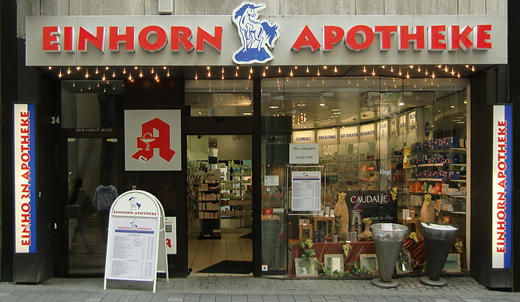 Einhorn-Apotheke, Poststraße 34 in Bonn