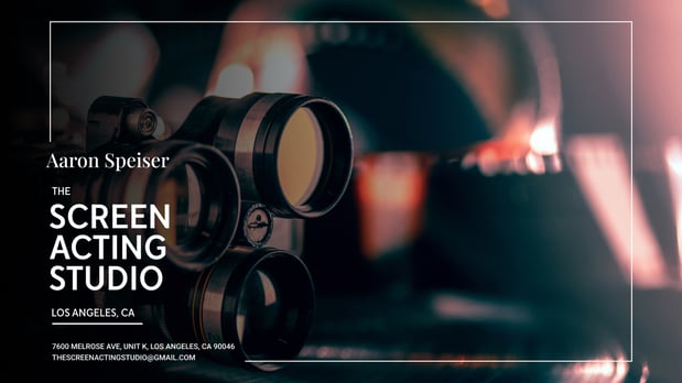 Images Aaron Speiser - The Screen Acting Studio